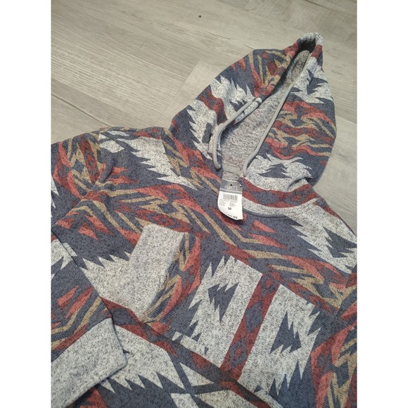 Southwestern Aztec Pullover Hoodie Rue 21 New With tags Medium Fleece Knit - Picture 1 of 5